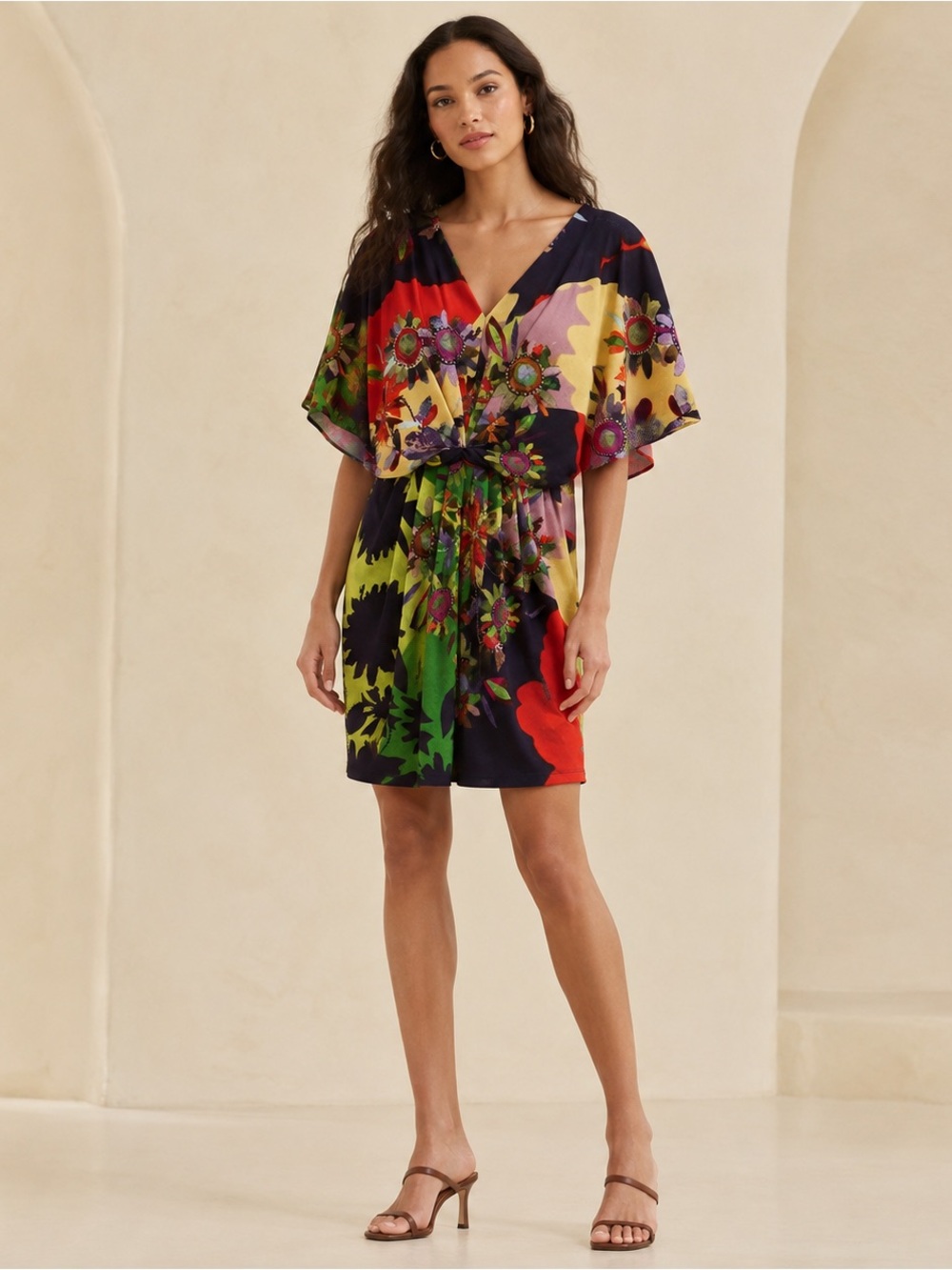 Ranna Gill Anthropologie Sabatina Floral Mini Dress L